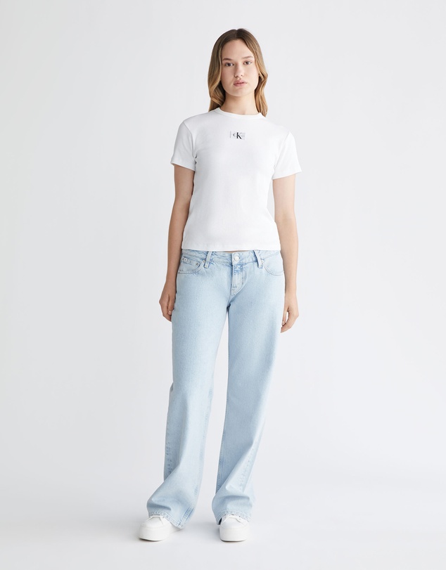 Calvin Klein Jeans - Ribbed Cotton Badge T-shirt