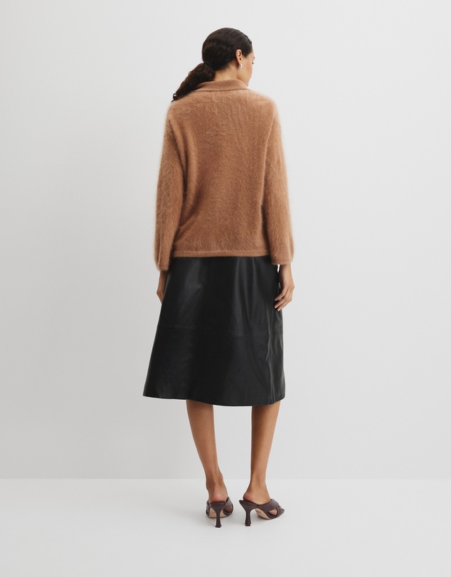 Country Road - Fluffy Collared Knit