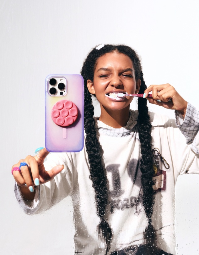 PopSockets - PopGrip SuckUp Suction MagSafe 3in1 Phone Grip Holder Stand