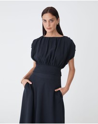 Forcast - Goulbury Tie Waist Top