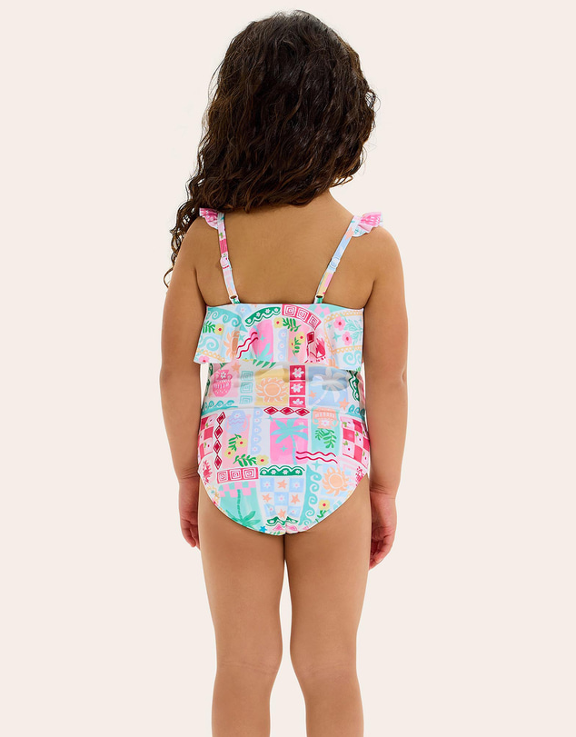 Seafolly - Capri Frill One Piece - Kids