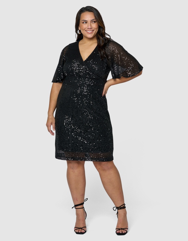 Pink Dusk by Curve Project - Tales from the Bar Sequin Mini Dress
