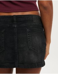 Cotton On - Micro Low Denim Skirt