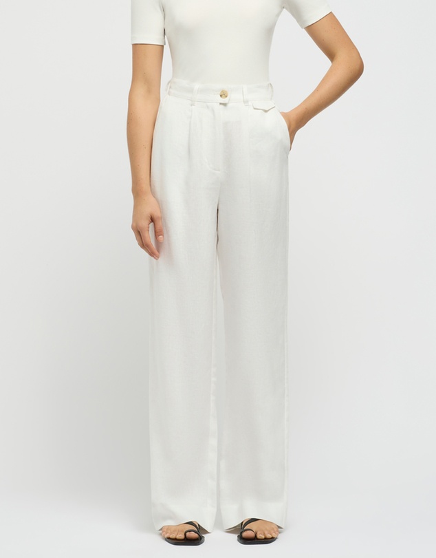 FRIEND of AUDREY - The Linen Pocket Trouser