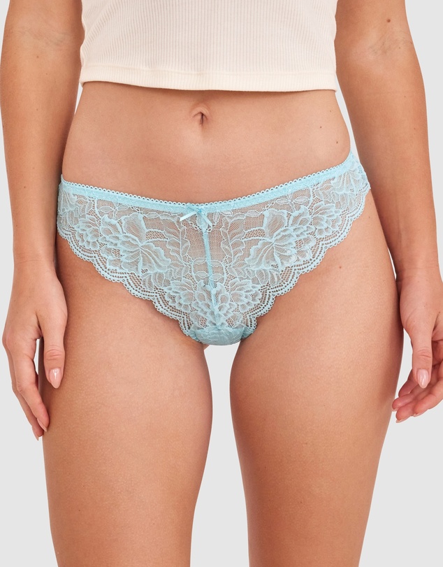 Bras N Things - Romance Brazilian Knicker-Sky Blue