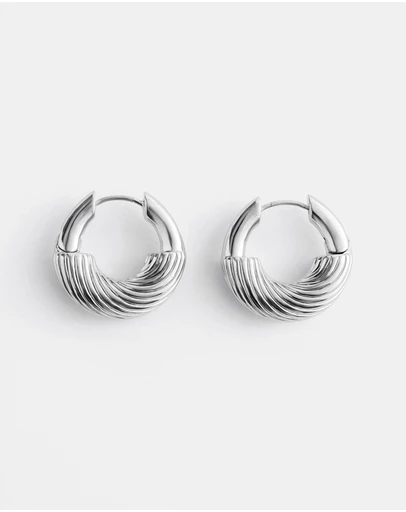 & Other Stories - Ridged Hoop Earrings