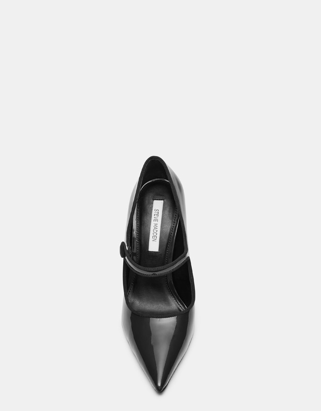 Steve Madden - Jaine Black Patent Heels