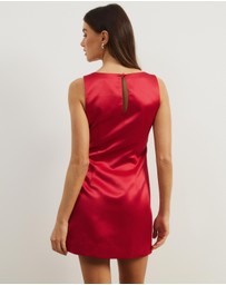 Atmos&Here - Nicky Structured Satin Mini Dress