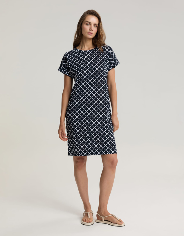 Sportscraft - Geo Print Linen Mini Dress