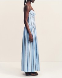 Shona Joy - Saxon Panelled Bustier Maxi Dress