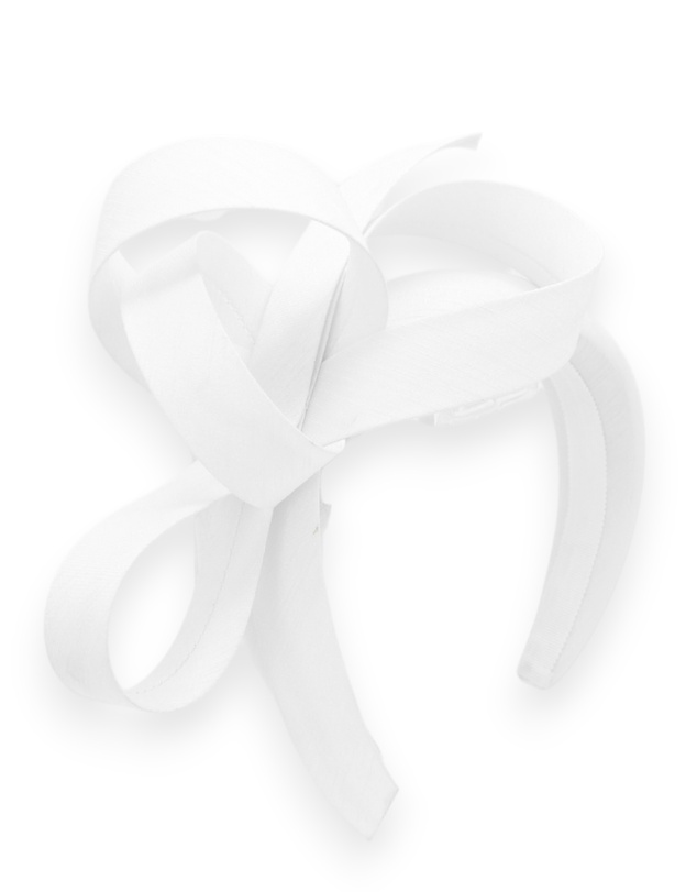 Morgan & Taylor - Mel Fascinator in White
