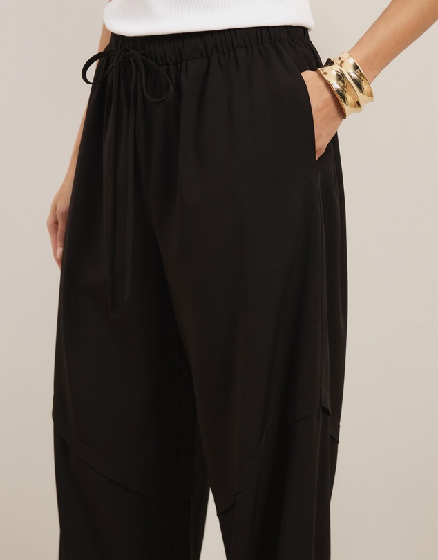 Atmos&Here - Zoe Relaxed Drawstring Pants With Seam Detail