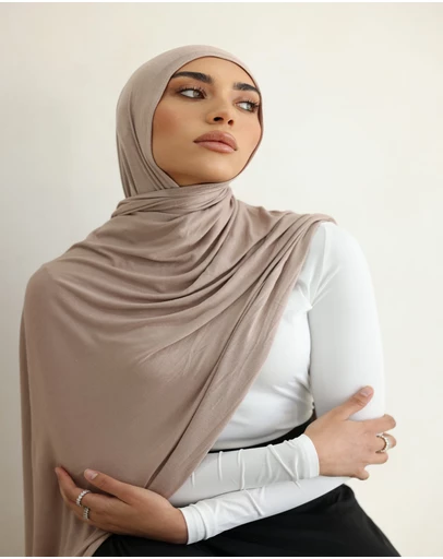 Mod Squad - Luxe Jersey Hijab- Fawn
