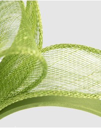Max Alexander - Green Sinamay Bow Fascinator