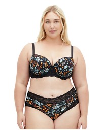 City Chic - Hailey Contour Print Bra
