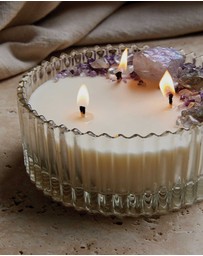 Silk Oil of Morocco - Spellbound Large Crystal Candle - Peace, Happiness & Joy