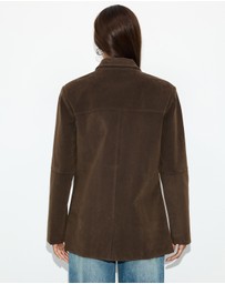 Dazie - Hallie Faux Suede Tailored Blazer