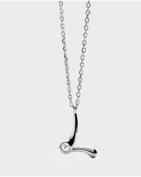 PDPAOLA - Initial 2026 L Silver Pendant Necklace