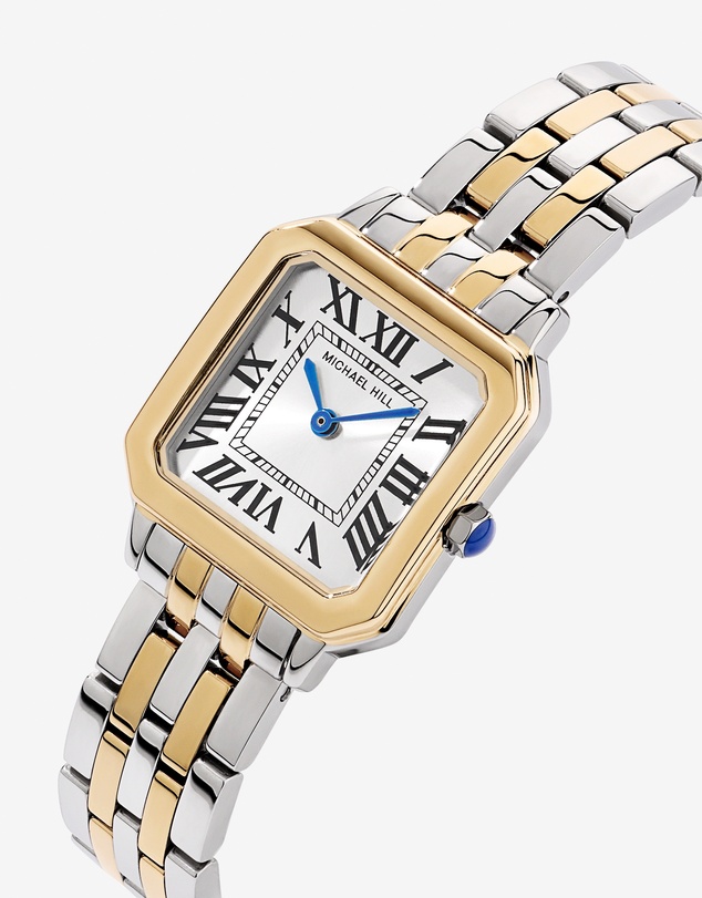 Michael Hill - Women’s Square Dial Watch in Two-Tone Stainless Steel