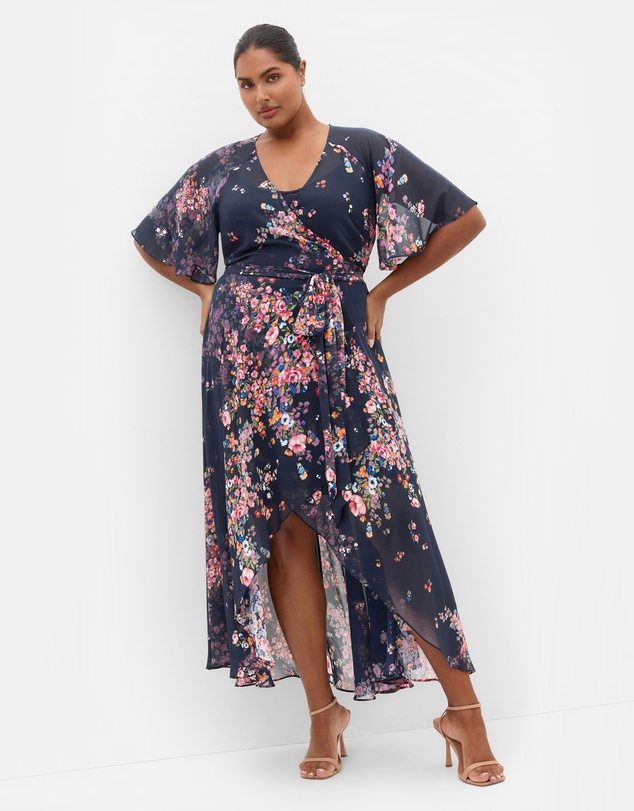 City Chic - Lovers Lane Print Dress