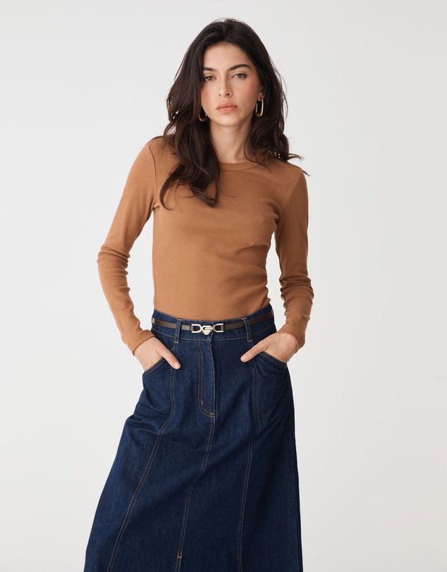 Forcast - Nancy Panelled Denim Skirt