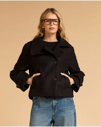 MVN - Short Funnel Neck Jacket