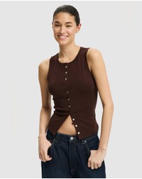 Cotton On - Bailey Button Detail Vest