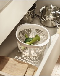 Joseph Joseph - Spindola™ In-sink Salad Spinning Colander (White/Green)