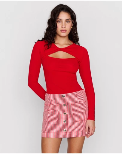 MINKPINK - Rosa Twist Front Top