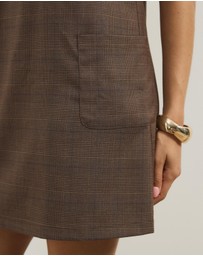 Atmos&Here - Zali Check Suiting Mini Dress