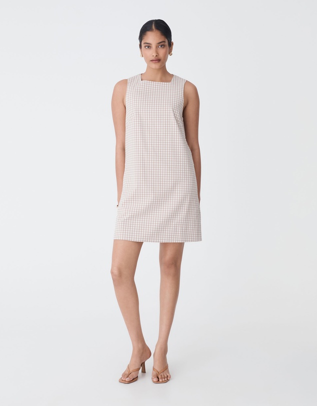 Forcast - Koora Checked Mini Shift Dress