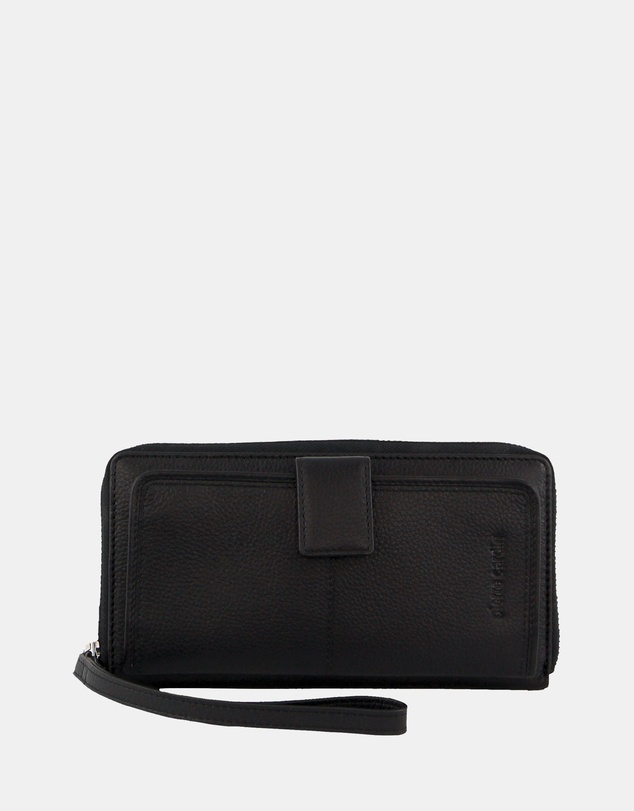 Pierre Cardin - Pierre Cardin Women's Leather Zip around wallet w/ Wristlet