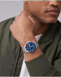 Fossil - Fossil Silver Tone Analogue Watch