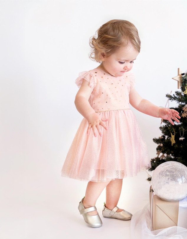 Festive Glitter Dress - Babies by Bebe by Minihaha Online | THE ICONIC |  Australia