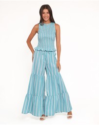 Petal & Pup - Tilly Pant Set - Blue Stripe