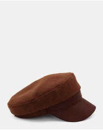 Morgan & Taylor - Keira Paper Boy Cap in Brown