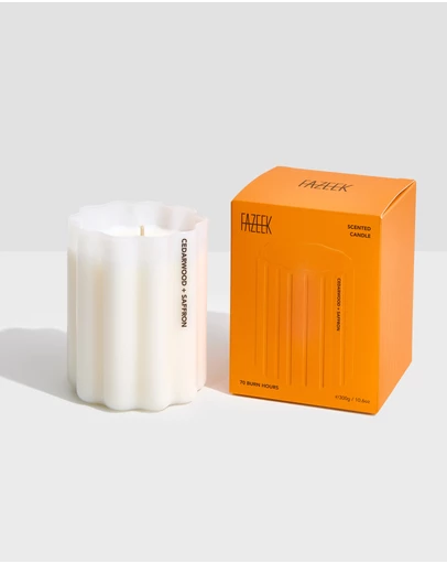 Fazeek - Cedar & Saffron Wave Candle