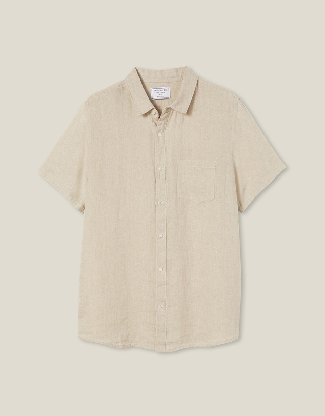 Cotton On - Linen Short Sleeve Shirt