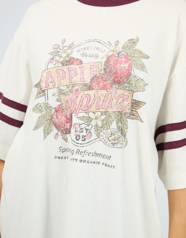 All About Eve - Spritz Time Oversized Tee Vintage White