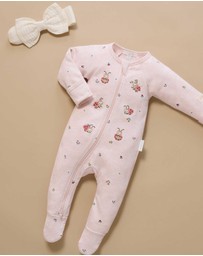 Purebaby - Thick Zip Growsuit -Kids-Babies