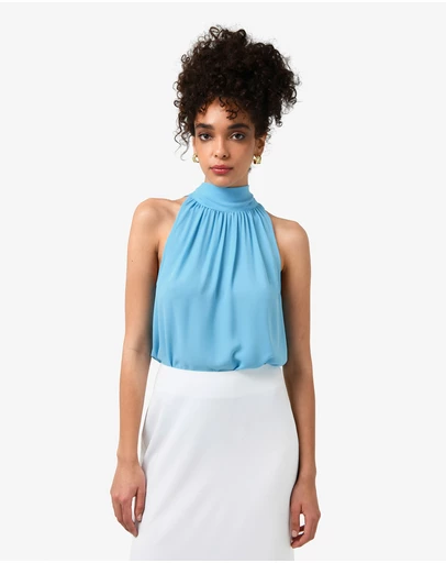 Forcast - Shelby Draped Sleeveless Top