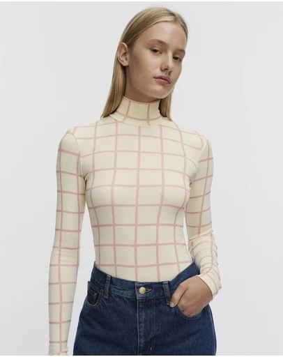 Marimekko - Solmia Iso Ruutu Turtleneck shirt