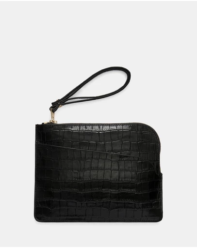 ARKET - Croco-Effect Leather Pouch