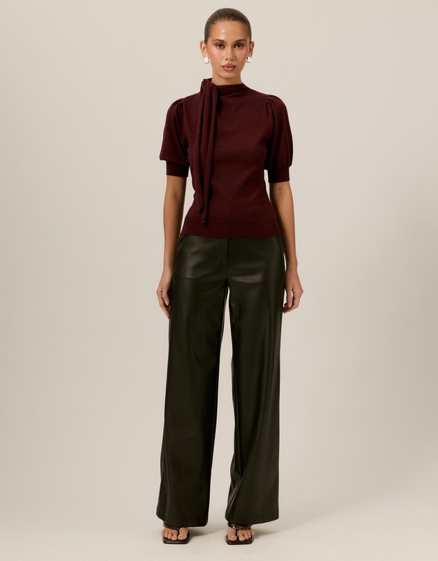 Tussah - Alice Neck Tie Knitted Top