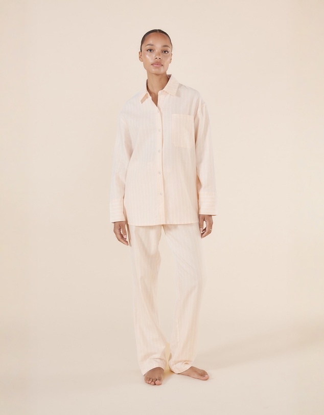 Gingerlilly - Josephine Pink Stripe Cotton PJ set