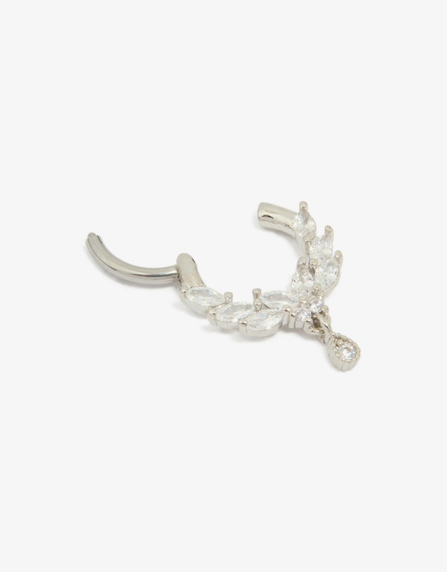 Lovisa - Surgical Steel Cubic Zirconia Marquise Clicker Ring