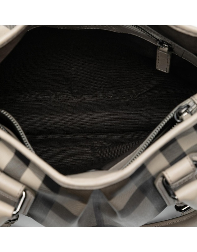 Pre-Loved by Azura Reborn - Pre-Loved Small Smoke Check Coated Canvas Northfield Satchel