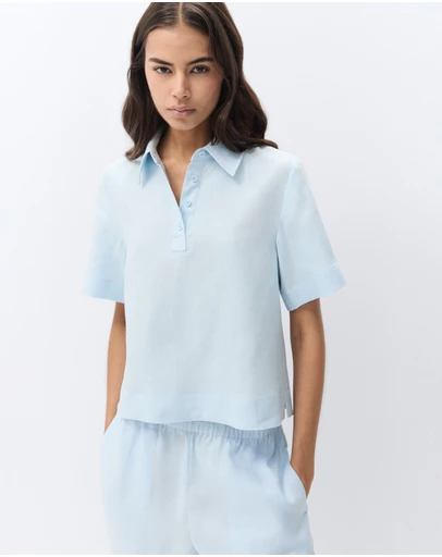 UNISON - Collared Popover Shirt