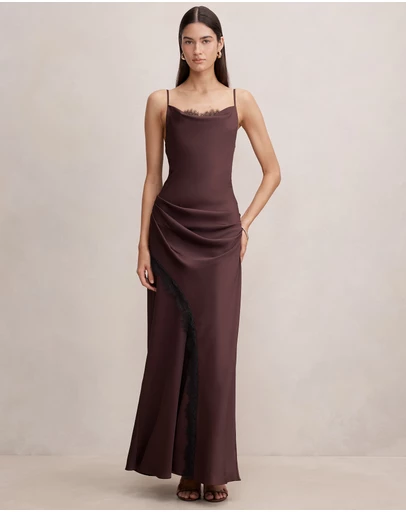 Forever New - Ivara Lace Cowl Neck Maxi Dress