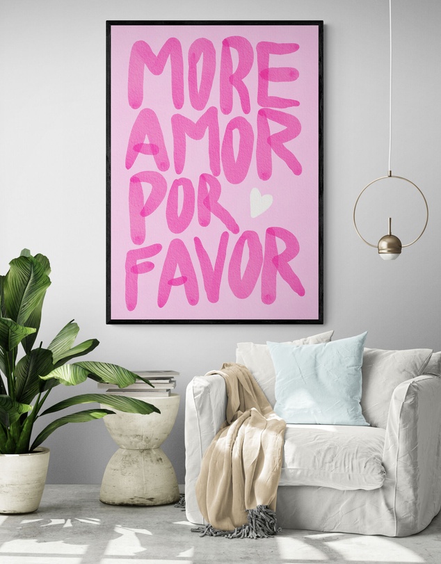 Inka Arthouse - More Amor Pink Art Print